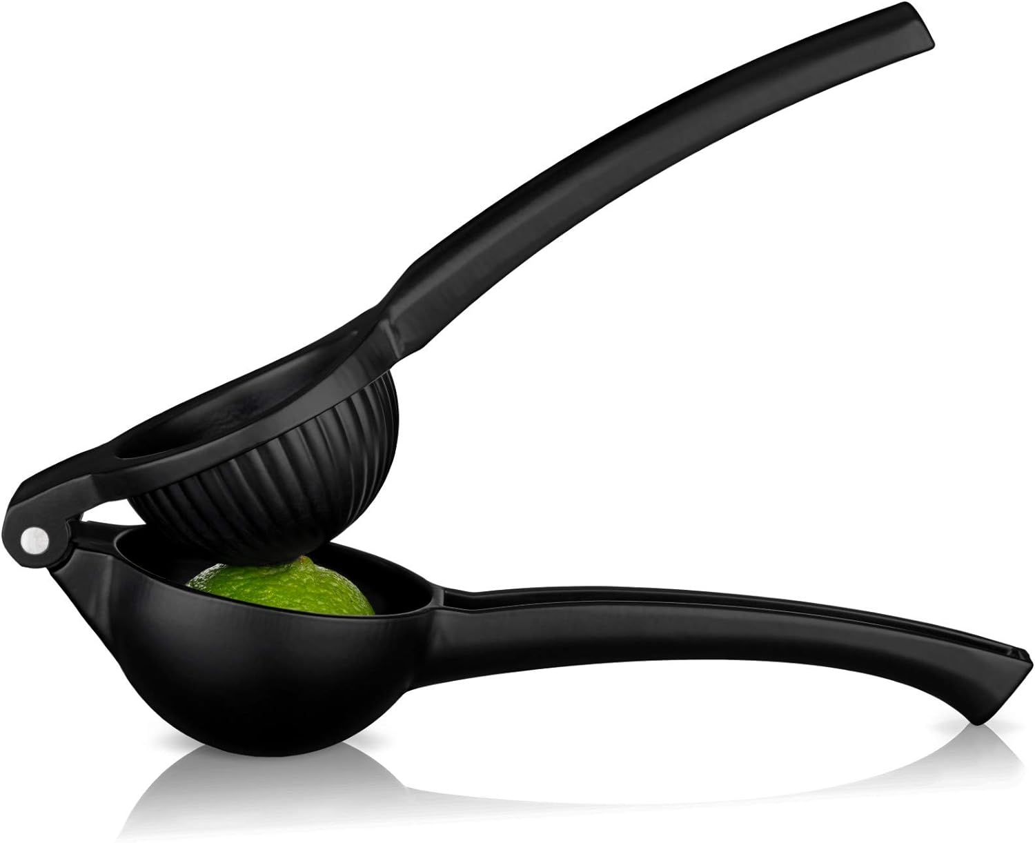 Viski Black Citrus Press, Citrus Juicer, Lemon Squeezer for Cocktails, Bar Accessories, Matte Black Lime Juicer, Metal, Set of 1 - Barbecue Whizz...Watch My Smoke!