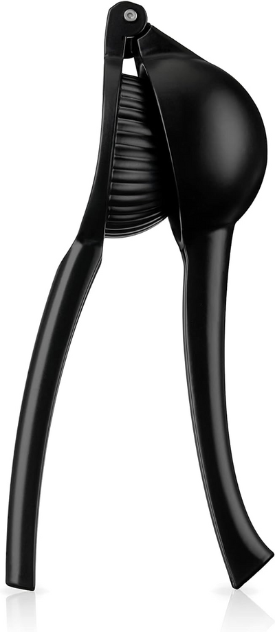 Viski Black Citrus Press, Citrus Juicer, Lemon Squeezer for Cocktails, Bar Accessories, Matte Black Lime Juicer, Metal, Set of 1 - Barbecue Whizz...Watch My Smoke!