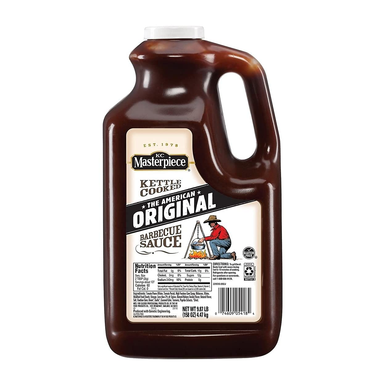 KC Masterpiece Original BBQ Sauce - 158 Ounce - Barbecue Whizz...Watch My Smoke!