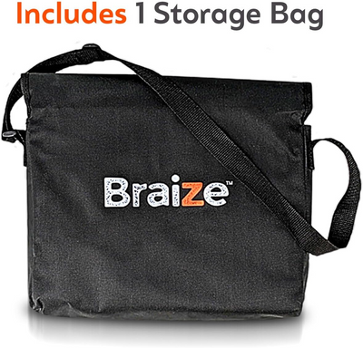 Stainless Steel Large Grill Basket with Easy Open/Close Lid and Removable Handle - 12.25 x 9.5 x 1.5 Inches - Includes Carry/Storage Bag for - Barbecue Whizz...Watch My Smoke!