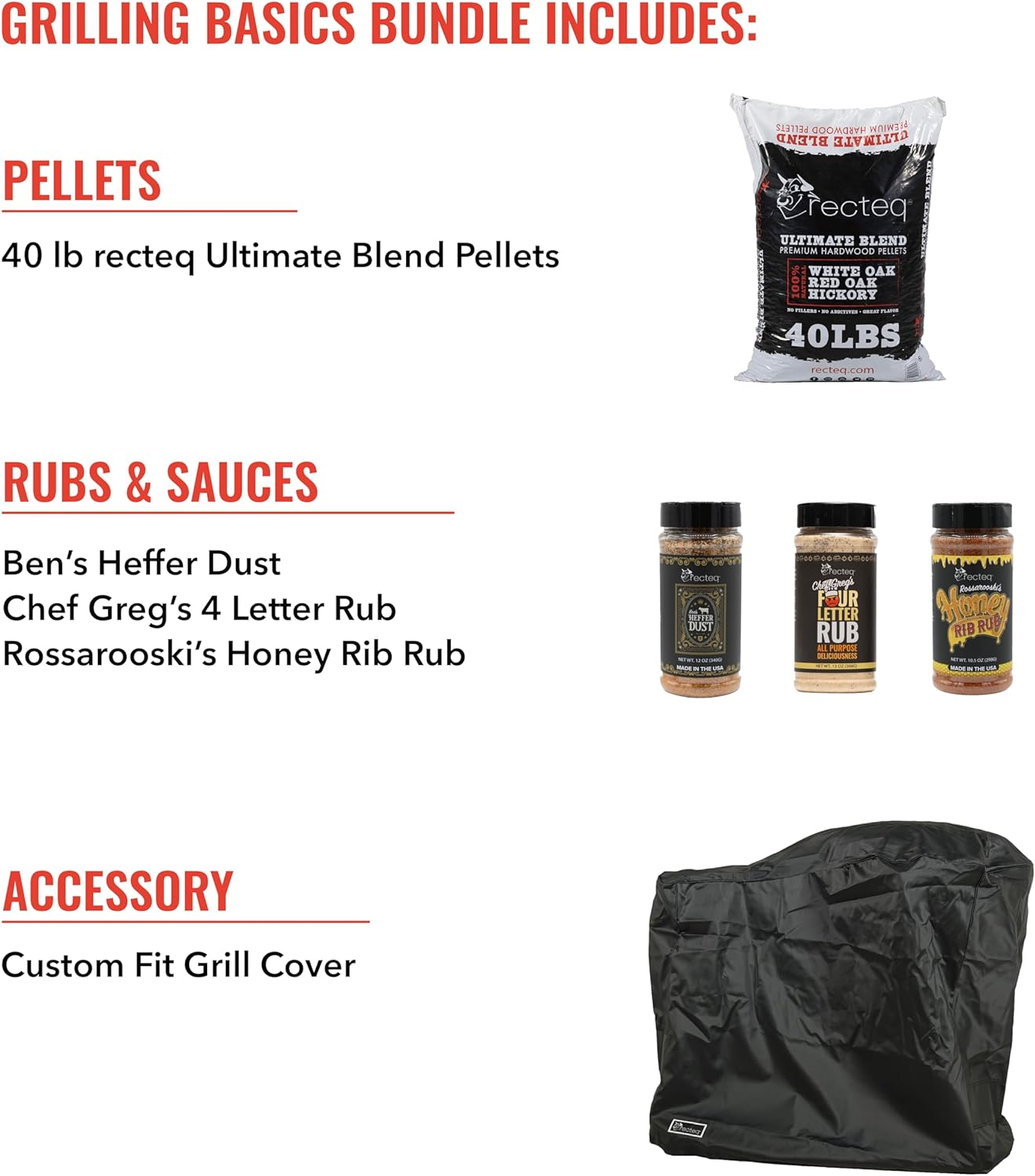 recteq RT-B380X Bullseye Deluxe Wood Pellet Grill + Grilling Basics Bundle - Wifi Enabled Smart Grill - Electric Pellet Smoker Grill, BBQ Grill, Outdoor Grill - Grill, Sear, Smoke, and More! - Barbecue Whizz...Watch My Smoke!