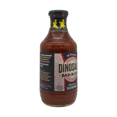 Dinosaur Bar-B-Que Sensuous Slathering BBQ Sauce 19 oz - Barbecue Whizz...Watch My Smoke!