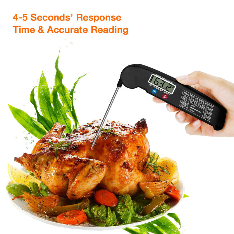 Digital Cooking Meat Thermometer Instant Read Food Steak Oven Smoker BBQ Grill Meat Thermometer Barbecue Accessories For Oven Grill BBQ Smoker Rotisserie Kitchen - Barbecue Whizz...Watch My Smoke!