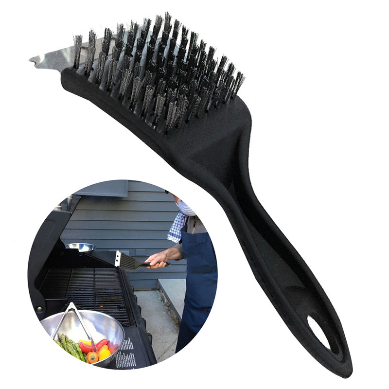 Wire Bristles Cleaning Brushes Barbecue Cleaning Brush BBQ Gril Home Outdoor BBQ Cleaning Tool Cooking Accessories - Barbecue Whizz...Watch My Smoke!