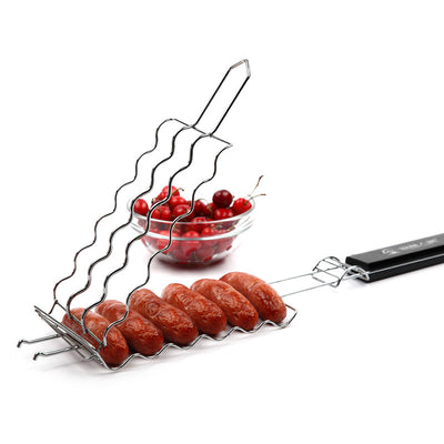 Outdoor BBQ Grill Barbecue Clip Barbecue Basket - Barbecue Whizz...Watch My Smoke!