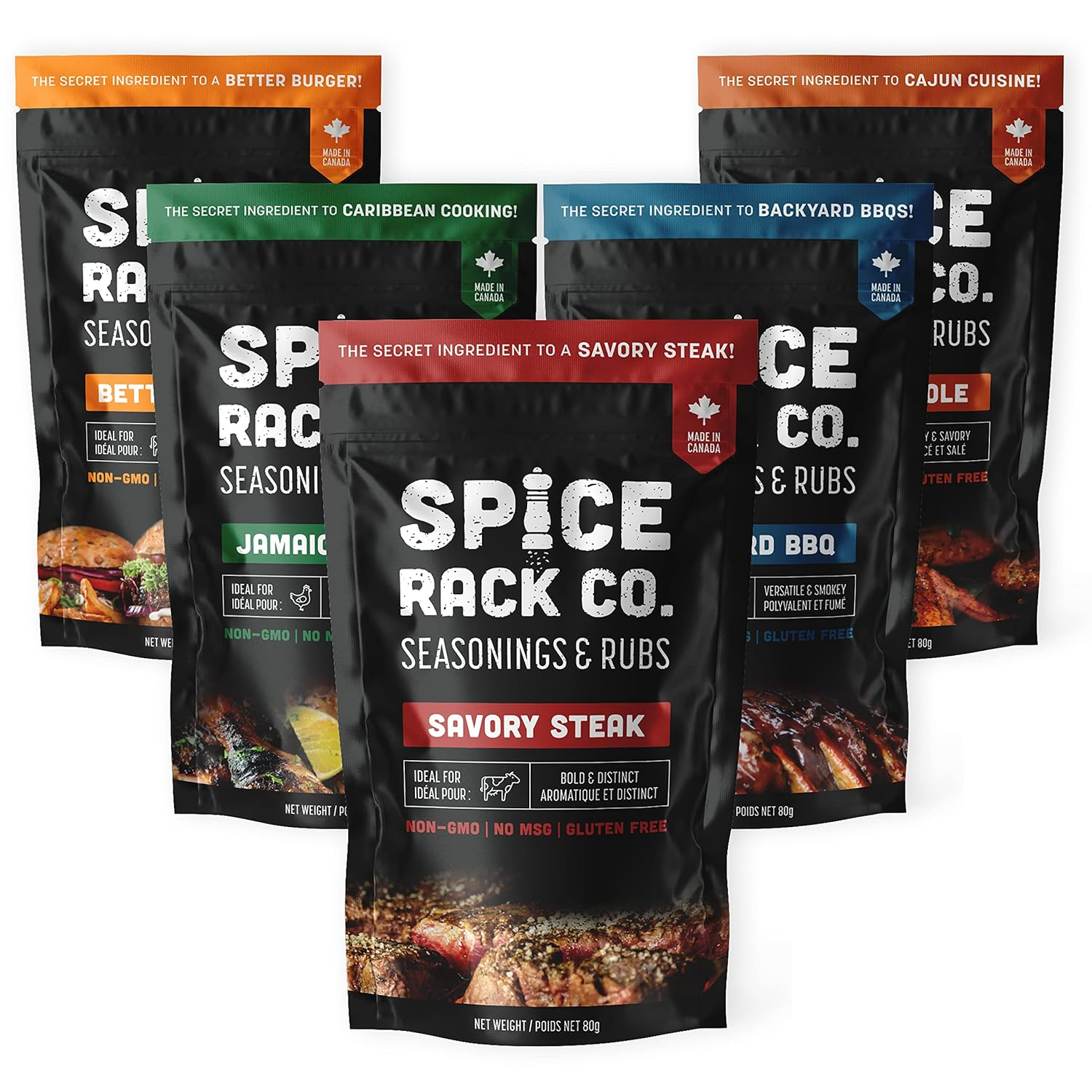 BBQ Spices And Rubs Gift Set - Spice Rack Co BBQ Rub Gift Sets, Grill Seasoning Gift Set Of 5 Flavors, Grilling Spices Gift Sets For Men & BBQ gifts for men, BBQ Seasonings And Rubs Gift Set of 5 - Barbecue Whizz...Watch My Smoke!