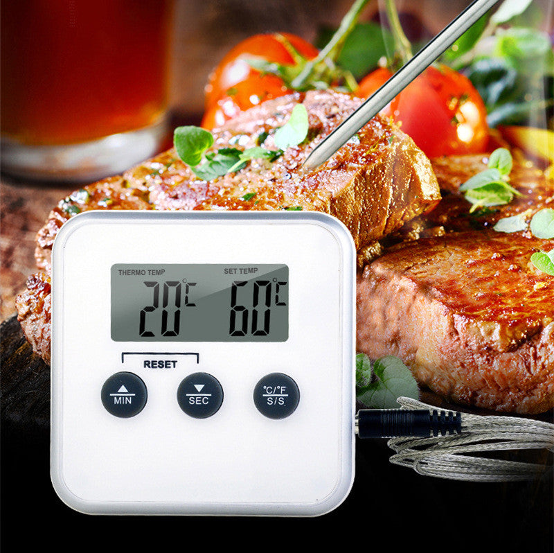 BBQ Meat Kitchen Baking Probe Thermometer - Barbecue Whizz...Watch My Smoke!