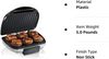 Hamilton Beach Electric Indoor Grill, 6-Serving, Large 90 sq. in. Nonstick Easy Clean Plates, Floating Hinge for Thicker Foods, 1200 Watts, Silver (25371) - Barbecue Whizz...Watch My Smoke!