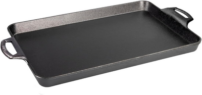 Lodge 15.5"x10.5" Cast Iron Baking Pan, Black - Barbecue Whizz...Watch My Smoke!