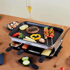 Indoor Grill Smokeless Korean BBQ Grill 2 IN 1 Griddle Electric Grill Raclette Table Grill Kitchen Appliances with 8 Mini Grill Cheese Pans Christmas Gift Removable Non-Stick Temperature Control,1500W - Barbecue Whizz...Watch My Smoke!