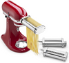 KitchenAid KSMPRA Stand Mixer Attachment Pasta Roller & Cutter, 3-Piece Set, Stainless Steel - Barbecue Whizz...Watch My Smoke!