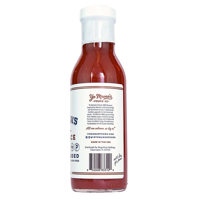 Yo Mama's Foods Keto Barbecue BBQ Sauce – (Pack of 2) - Vegan, No Sugar Added, Low Carb, Low Sodium, Gluten Free, Paleo, and Made with Whole Non-GMO Tomatoes! - Barbecue Whizz...Watch My Smoke!