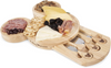 PICNIC TIME Disney Mickey Mouse Head Shaped Cheese Board and Knife Set, Charcuterie Board Set, Wood Cutting Board with Cheese Knives, (Parawood) 11.75 x 12.5 x 1.2 - Barbecue Whizz...Watch My Smoke!