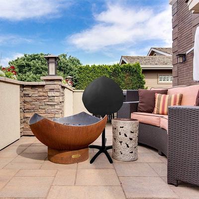 SHINESTAR Waterproof Small Round Grill Cover - Fits George Foreman, Techwood, Cuisinart, Homewell Electric Grills, Weber Jumbo Joe Charcoal Grill and More - 19.2" Diameter x 17.6" Height - Barbecue Whizz...Watch My Smoke!