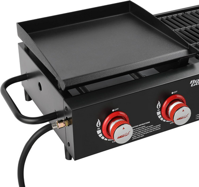 Royal Gourmet GD4002T Tailgater Tabletop Gas Grill Griddle, 4-Burner Portable Propane Grill Griddle Combo, for Backyard or Outdoor BBQ Cooking, 40,000 BTU, Black - Barbecue Whizz...Watch My Smoke!