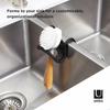 Umbra Sling Kitchen Sink Accessory, Single-Sided Sponge Holder, Black - Barbecue Whizz...Watch My Smoke!