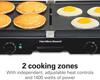 Hamilton Beach 3-in-1 Electric Indoor Grill + Griddle, 8-Serving, Reversible Nonstick Plates, 2 Cooking Zones with Adjustable Temperature (38546), Black - Barbecue Whizz...Watch My Smoke!