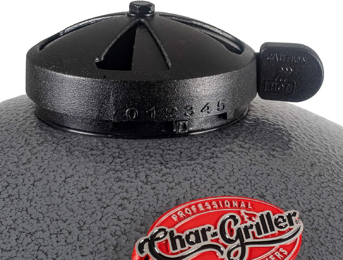 Char-Griller® AKORN® Jr. Portable Kamado Charcoal Grill and Smoker with Cast Iron Grates and Locking Lid with 155 Cooking Square Inches in Ash, Model E86714 - Barbecue Whizz...Watch My Smoke!