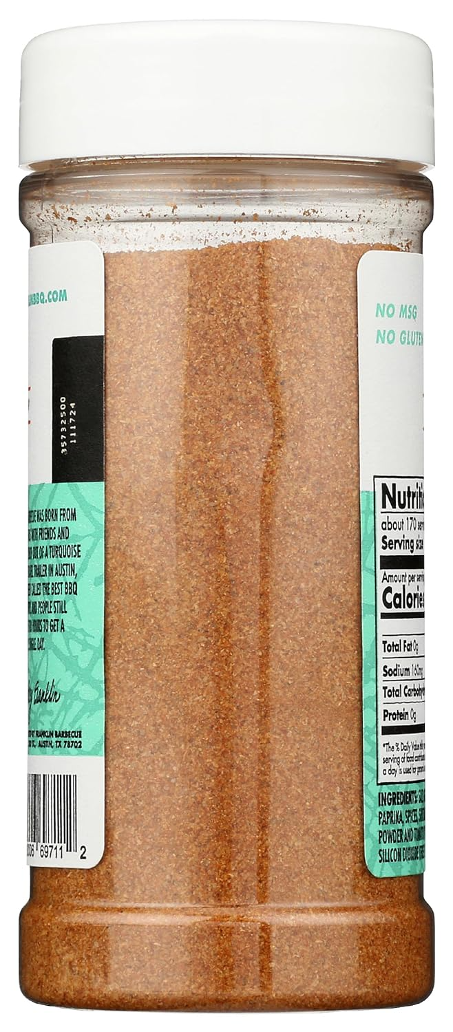 Franklin Barbecue BBQ Spice Rub, 6 OZ - Barbecue Whizz...Watch My Smoke!