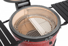 Kamado Joe KJ23RHC Classic Joe II 18-inch Charcoal Grill with Cart and Side Shelves, Blaze Red - Barbecue Whizz...Watch My Smoke!