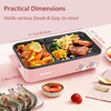 Topwit Hot Pot Electric with Grill, 2 in 1 Indoor Non-stick for Steaks, Shabu Shabu, Noodles, Simmer and Fry, Korean BBQ Grill, Independent Dual Temperature Control, Pink - Barbecue Whizz...Watch My Smoke!