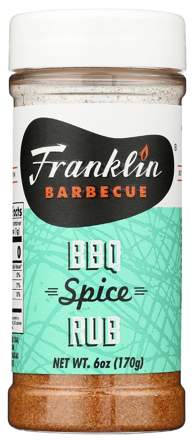 Franklin Barbecue BBQ Spice Rub, 6 OZ - Barbecue Whizz...Watch My Smoke!