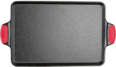 Lodge 15.5"x10.5" Cast Iron Baking Pan, Black - Barbecue Whizz...Watch My Smoke!