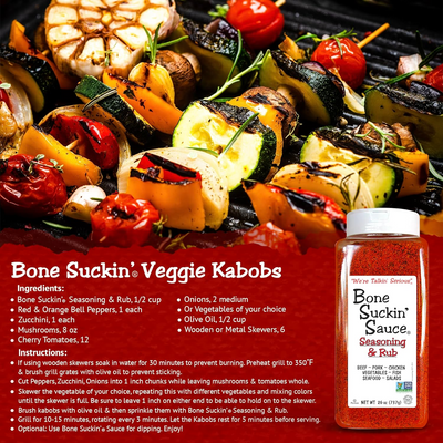 Bone Suckin' Barbecue Sauce - BBQ Seasoning & Rub, Gluten Free, Perfect for Pork Ribs and Spicy Sauce BBQ Fans - 737g (26 oz) - Barbecue Whizz...Watch My Smoke!