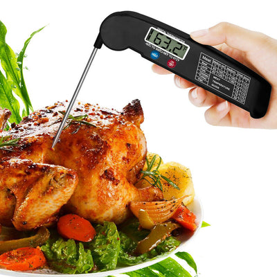 Digital Cooking Meat Thermometer Instant Read Food Steak Oven Smoker BBQ Grill Meat Thermometer Barbecue Accessories For Oven Grill BBQ Smoker Rotisserie Kitchen - Barbecue Whizz...Watch My Smoke!