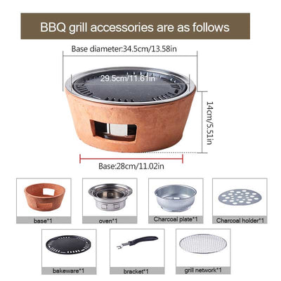 Home Simple Outdoor Small Charcoal BBQ Stove - Barbecue Whizz...Watch My Smoke!