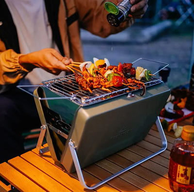 Portable BBQ Stove Folding  Grill - Barbecue Whizz...Watch My Smoke!